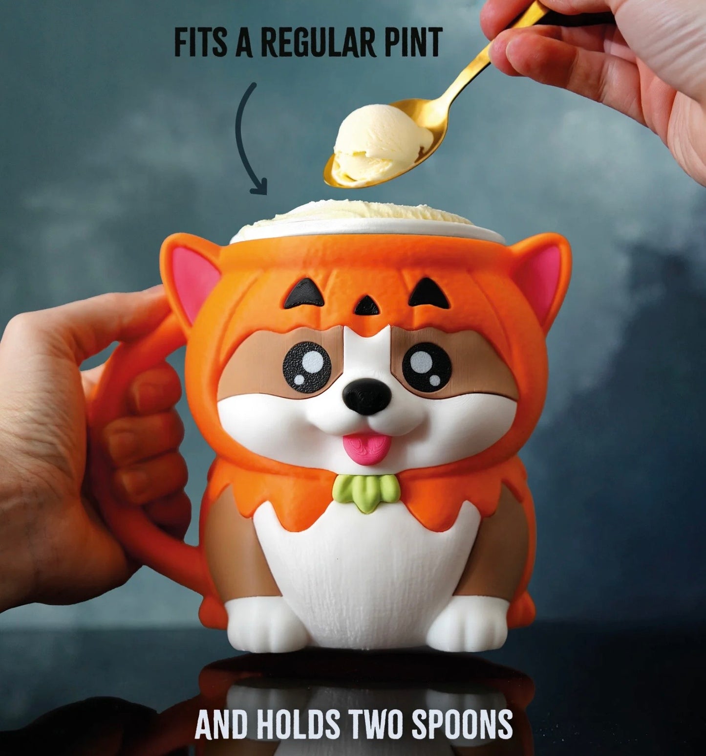 Kevin the Corgi - Pint size ice cream holder