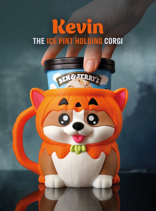 Kevin the Corgi - Pint size ice cream holder