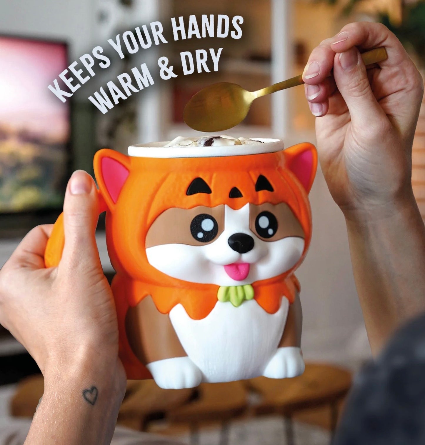 Kevin the Corgi - Pint size ice cream holder