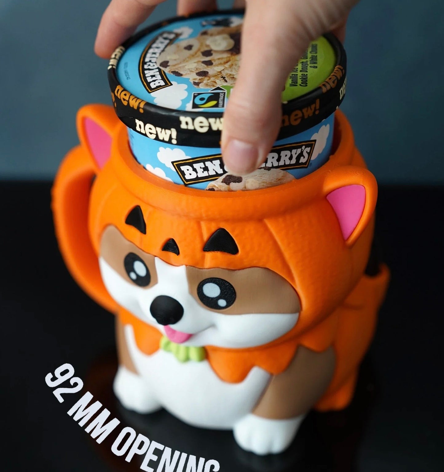 Kevin the Corgi - Pint size ice cream holder