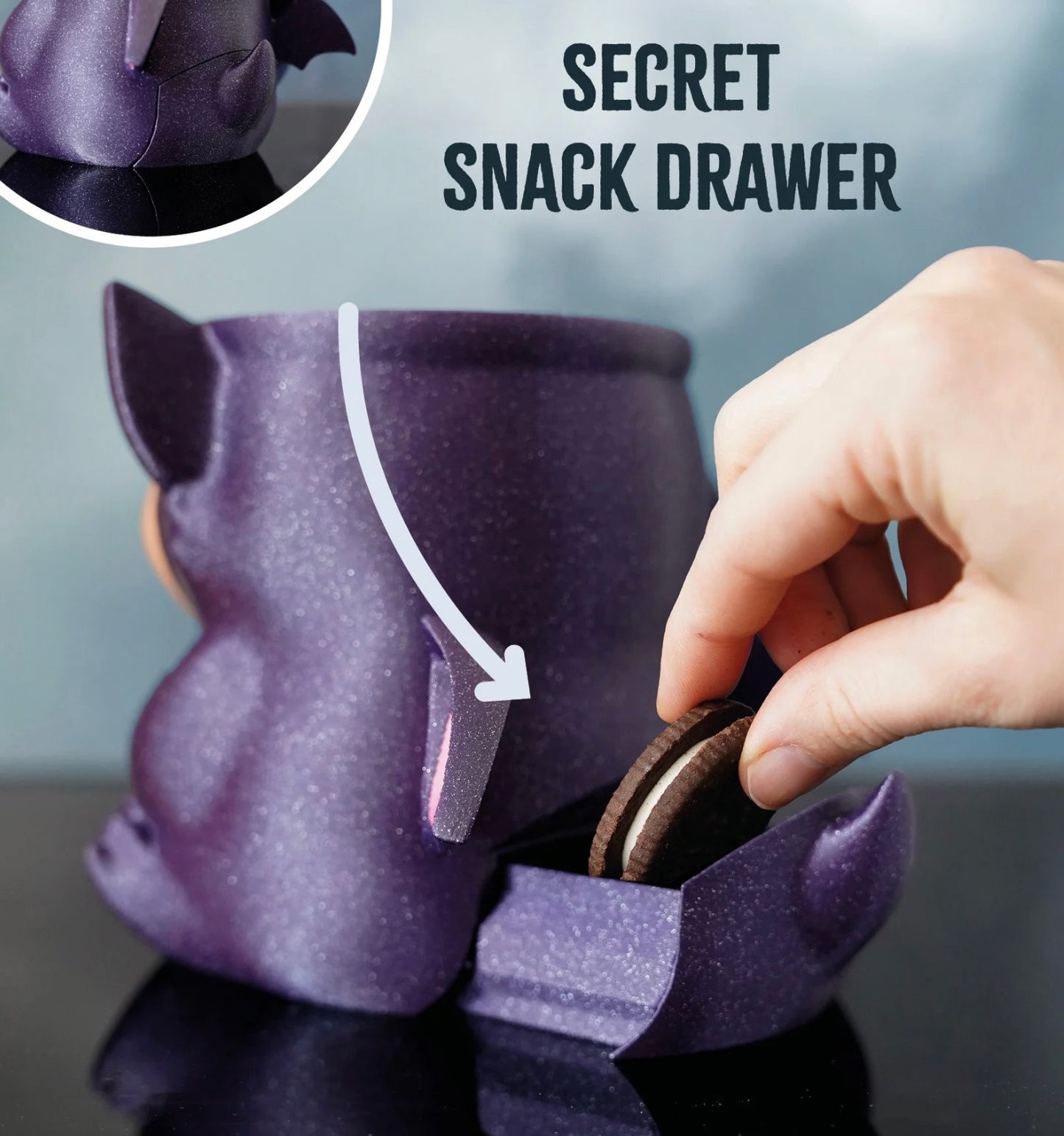 Bramble the Bat - Pint size ice cream holder