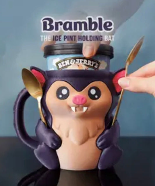 Bramble the Bat - Pint size ice cream holder