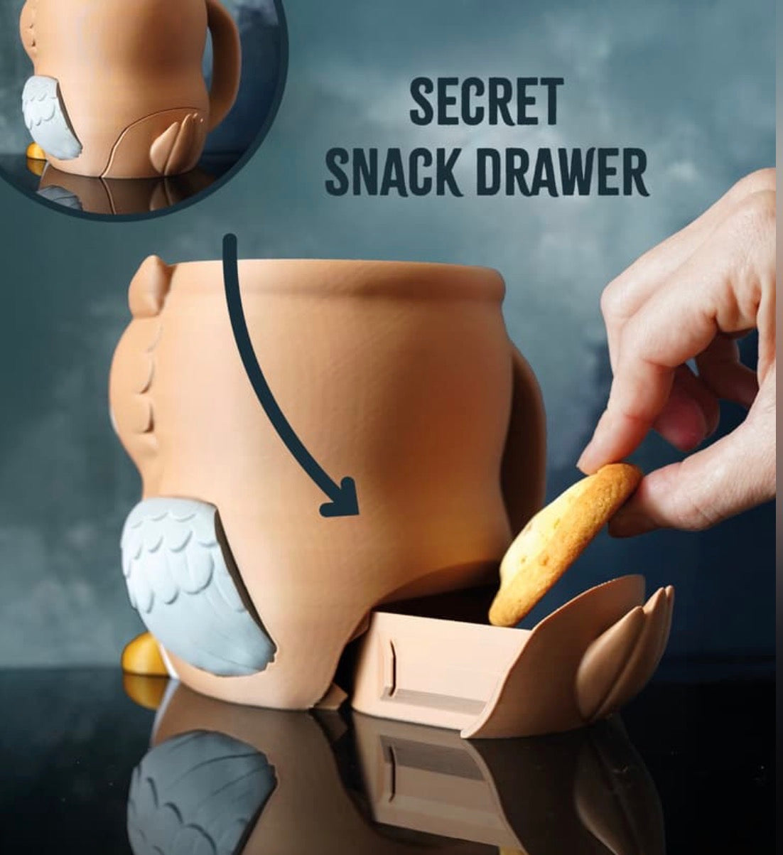 Owlfonso- Pint size ice cream holder