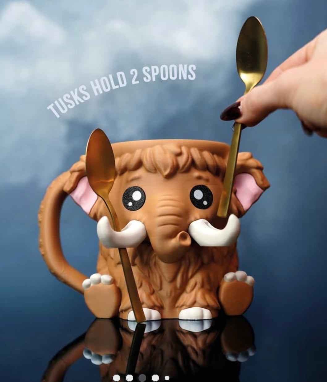Mammuel the Mammoth - Pint size ice cream holder