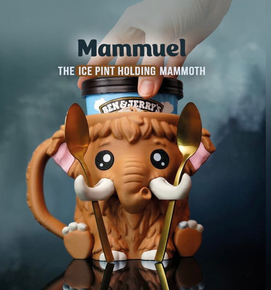 Mammuel the Mammoth - Pint size ice cream holder