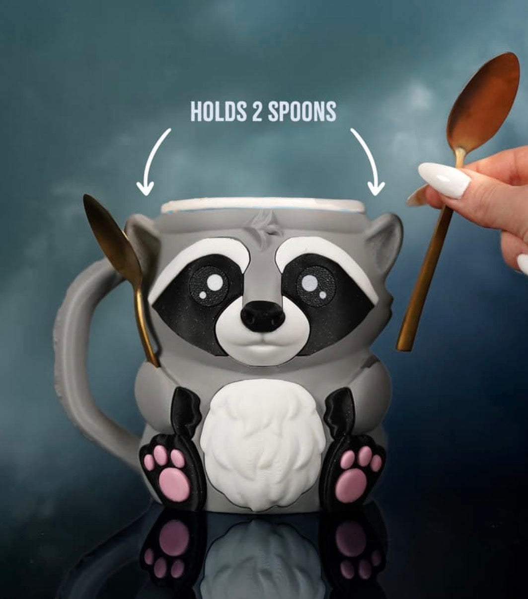 Rocky the Raccoon - The Paw Pints -ice cream holder