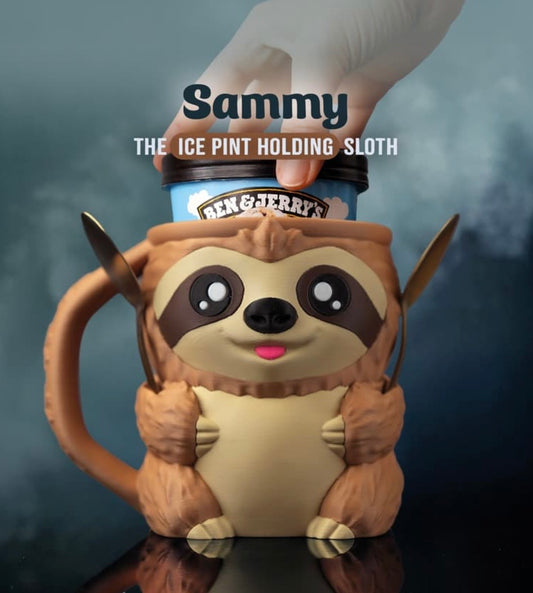 Sammy the Sloth - Pint size ice cream holder