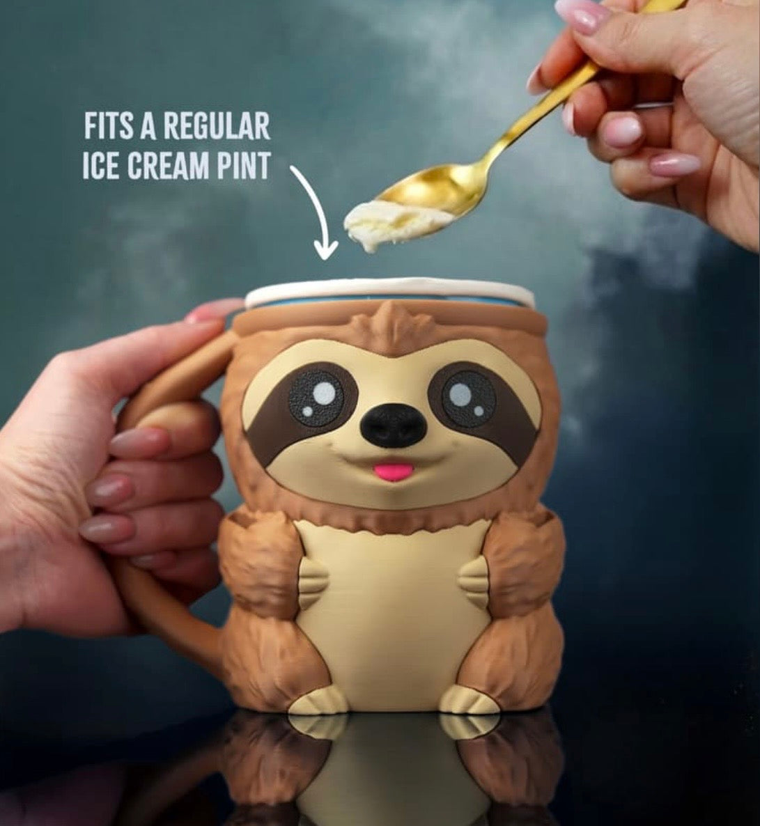 Sammy the Sloth - Pint size ice cream holder